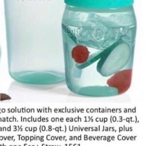 Tupperware Aqua and Clear Storage Container